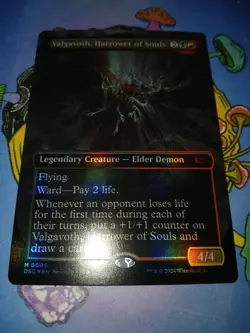 1x Foil Valgavoth, Harrower of Souls (Borderless) - Commander: Duskmourn - Image 2