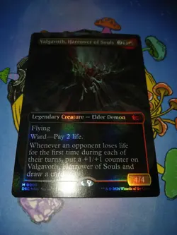 1x Foil Valgavoth, Harrower of Souls (Borderless) - Commander: Duskmourn - Image 4