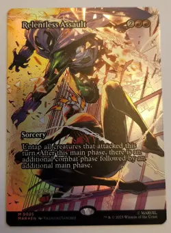 Relentless Assault MAR #25 Borderless Mythic Foil NM+ - Image 1
