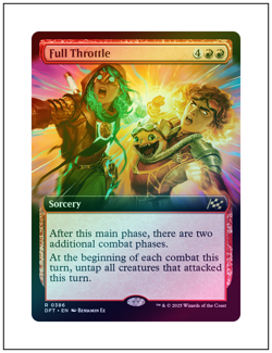 1x Full Throttle, Extended Art Foil, Magic MTG NM - Image 1