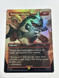 FOIL BORDERLESS Harmless Offering MTG Deadpool Secret Lair NM SLD - Image 1