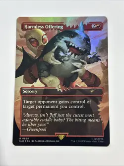 FOIL BORDERLESS Harmless Offering MTG Deadpool Secret Lair NM SLD - Image 2