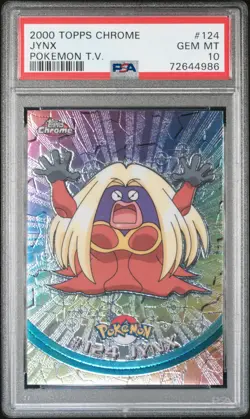 PSA 10 GEM MINT Pokemon JYNX 2000 Topps Chrome Series 2 #124 - Image 1
