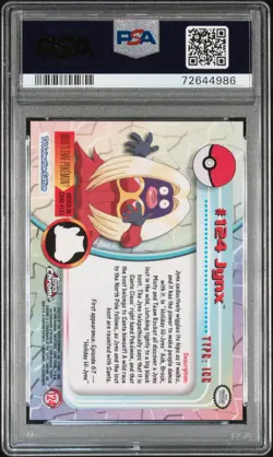 PSA 10 GEM MINT Pokemon JYNX 2000 Topps Chrome Series 2 #124 - Image 2