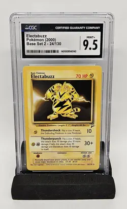CGC MINT+ 9.5 | Pokemon Electabuzz #024/130 - Base Set 2 - Image 1