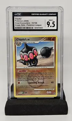 CGC MINT+ 9.5 | Pokemon Claydol #15/106 - (2010) Great Encounters Cross HOLO - Image 1