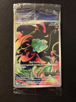 Bulbasaur Pokemon Stamped Promo Mega Evolution IR 133/132 (Sealed) - Image 1