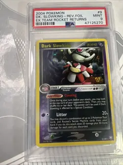 Pokemon Dark Slowking #90 PSA 9 EX Team Rocket Returns Stamped Reverse Holo - Image 1