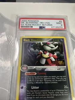 Pokemon Dark Slowking #90 PSA 9 EX Team Rocket Returns Stamped Reverse Holo - Image 2