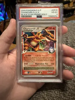 PSA 4 VG-EX Pokemon Charizard G LV.X Black Star Promo Holo DP45 - Image 1