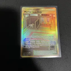 Martial Arts Dojo - 268/236 [Cosmic Eclipse] Pokemon TCG - GOLD SECRET RARE - NM - Image 1
