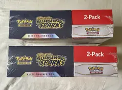 Pokemon Surging Sparks ETB/Booster Bundle Costco 2-Pack (Lot of 2) (Slight Tear) - Image 3