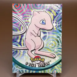 Pokemon 2000 Topps TV Animation Edition Series 3 Mew #151 Blue Logo - Image 1
