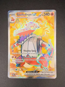 2023 Pokemon Skeledirge ex 233/193 - Sv02: Paldea Evolved Ultra Rare Holo - Image 1