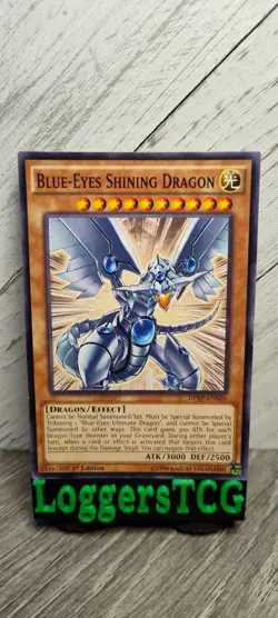 Yu-Gi-Oh! Blue-Eyes Shining Dragon / DPRP-EN026 1st Edition MP - Image 1