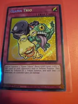 Yugioh! Ojama Trio - BLMM-EN010 - Secret Rare - 1st Edition Near Mint, English - Image 2