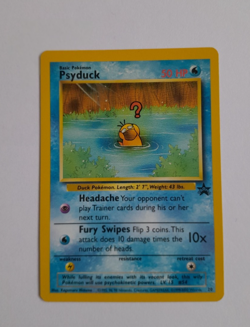 Vintage Pokemon Psyduck Black Star Promo No 20 Card World Championship 2000 - Image 2