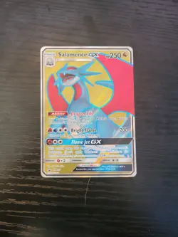 Salamence GX SM139 Full Art Black Star Promo Ultra Rare Holo Pokemon Card TCG - Image 1