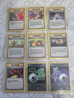 Pokemon Cards (TCG) 2000 Team Rocket Set - Uncommon, Common, Trainers- 112 Cards - Image 5