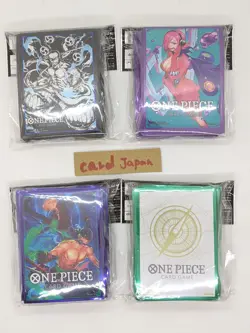 One Piece Card Game Official TCG Ver.5 Set 70 Sleeves×4 Reiju/Zoro/Sanji /A2 - Image 1