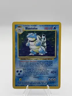 Pokemon TCG Blastoise Base Set Holo Unlimited Rare Card 2/102 LP Condition - Image 2