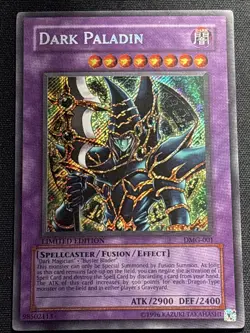 Dark Paladin DMG-001 Limited Edition Yu-Gi-Oh Secret Rare Promo Card Played LP - Image 1