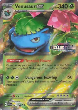 Venusaur ex (Stellar Crown Stamp) Double Rare Miscellaneous Cards & Products 001 - Image 1