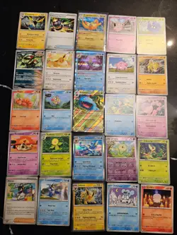 Pokemon 25 Card Bulk Lot | 5 Holo + 20 Common - Authentic TCG Collection (176) - Image 1