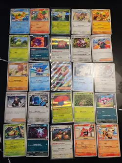 Pokemon 25 Card Bulk Lot | 5 Holo + 20 Common - Authentic TCG Collection (174) - Image 1