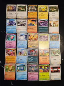 Pokemon 25 Card Bulk Lot | 5 Holo + 20 Common - Authentic TCG Collection (170) - Image 1