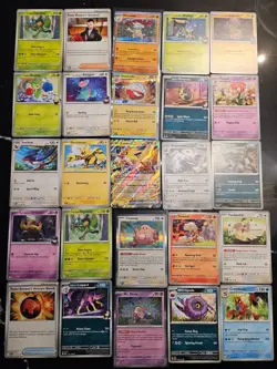 Pokemon 25 Card Bulk Lot | 5 Holo + 20 Common - Authentic TCG Collection (175) - Image 1