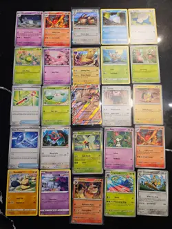Pokemon 25 Card Bulk Lot | 5 Holo + 20 Common - Authentic TCG Collection (183) - Image 1