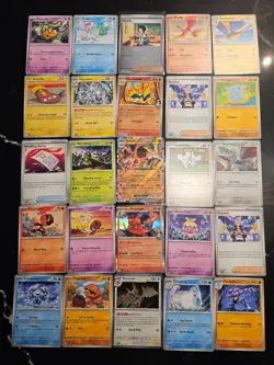 Pokemon 25 Card Bulk Lot | 5 Holo + 20 Common - Authentic TCG Collection (200) - Image 1