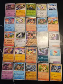 Pokemon 25 Card Bulk Lot | 5 Holo + 20 Common - Authentic TCG Collection (165) - Image 1