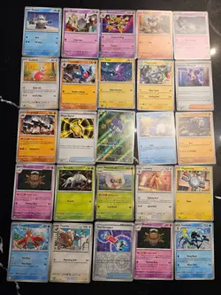 Pokemon 25 Card Bulk Lot | 5 Holo + 20 Common - Authentic TCG Collection (190) - Image 1