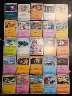 Pokemon 25 Card Bulk Lot | 5 Holo + 20 Common - Authentic TCG Collection (194) - Image 1