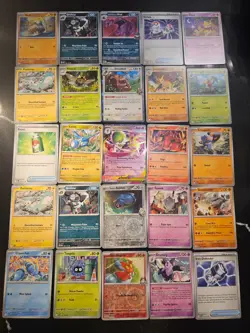 Pokemon 25 Card Bulk Lot | 5 Holo + 20 Common - Authentic TCG Collection (157) - Image 1