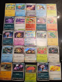 Pokemon 25 Card Bulk Lot | 5 Holo + 20 Common - Authentic TCG Collection (193) - Image 1