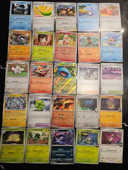 Pokemon 25 Card Bulk Lot | 5 Holo + 20 Common - Authentic TCG Collection (196) - Image 1