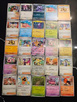Pokemon 25 Card Bulk Lot | 5 Holo + 20 Common - Authentic TCG Collection (187) - Image 1