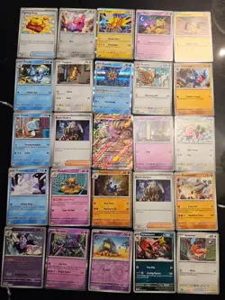 Pokemon 25 Card Bulk Lot | 5 Holo + 20 Common - Authentic TCG Collection (189) - Image 1