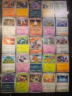 Pokemon 25 Card Bulk Lot | 5 Holo + 20 Common - Authentic TCG Collection (161) - Image 1