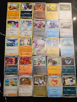 Pokemon 25 Card Bulk Lot | 5 Holo + 20 Common - Authentic TCG Collection (180) - Image 1