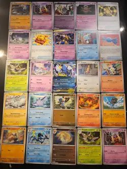 Pokemon 25 Card Bulk Lot | 5 Holo + 20 Common - Authentic TCG Collection (153) - Image 1