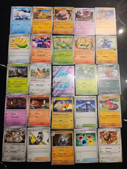 Pokemon 25 Card Bulk Lot | 5 Holo + 20 Common - Authentic TCG Collection (192) - Image 1