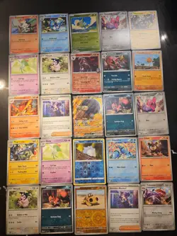 Pokemon 25 Card Bulk Lot | 5 Holo + 20 Common - Authentic TCG Collection (160) - Image 1