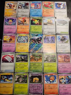 Pokemon 25 Card Bulk Lot | 5 Holo + 20 Common - Authentic TCG Collection (195) - Image 1