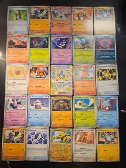 Pokemon 25 Card Bulk Lot | 5 Holo + 20 Common - Authentic TCG Collection (162) - Image 1