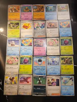 Pokemon 25 Card Bulk Lot | 5 Holo + 20 Common - Authentic TCG Collection (163) - Image 1