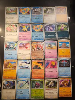 Pokemon 25 Card Bulk Lot | 5 Holo + 20 Common - Authentic TCG Collection (164) - Image 1